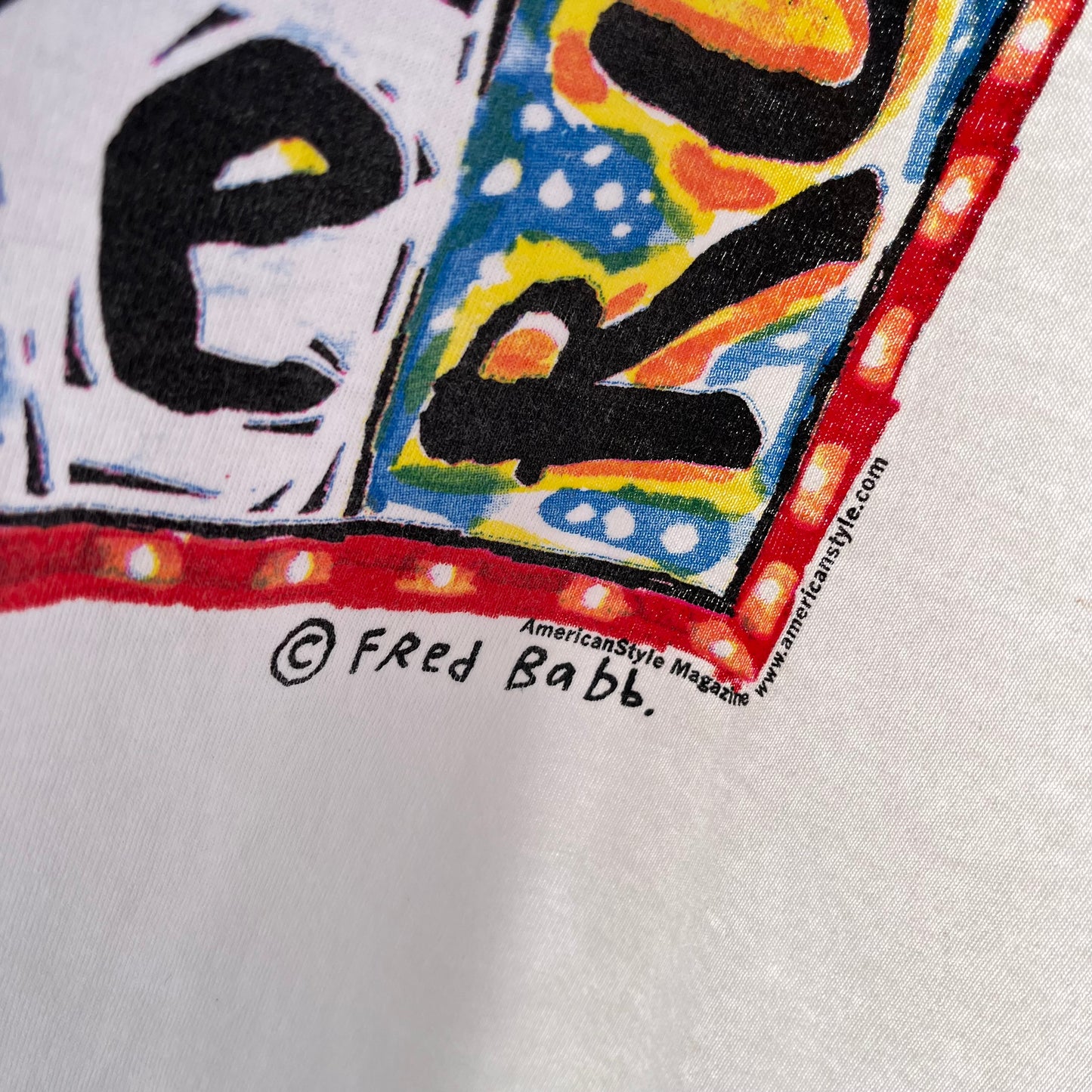 Vintage Fred Babb Break The Rules Art Tee - Size L