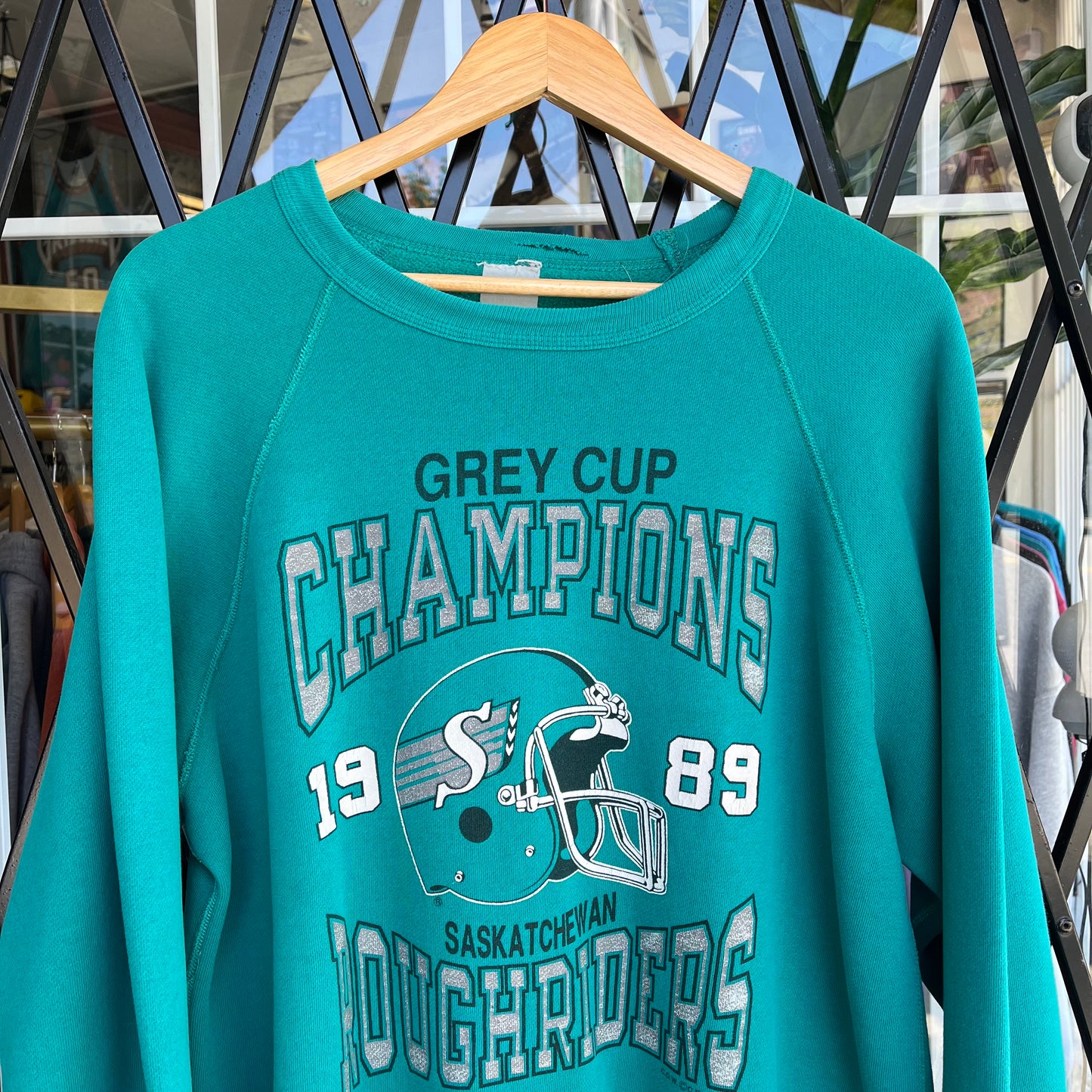 Vintage 1989 Grey Cup Roughriders Crewneck - Size XL