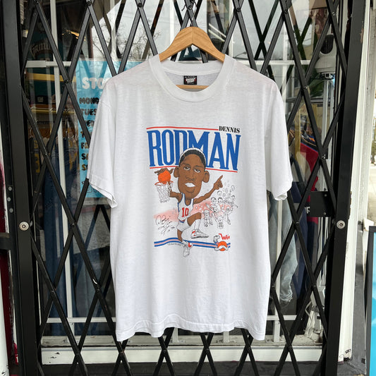 1989 Dennis Rodman The Worm Bobblehead Tee - Size XL