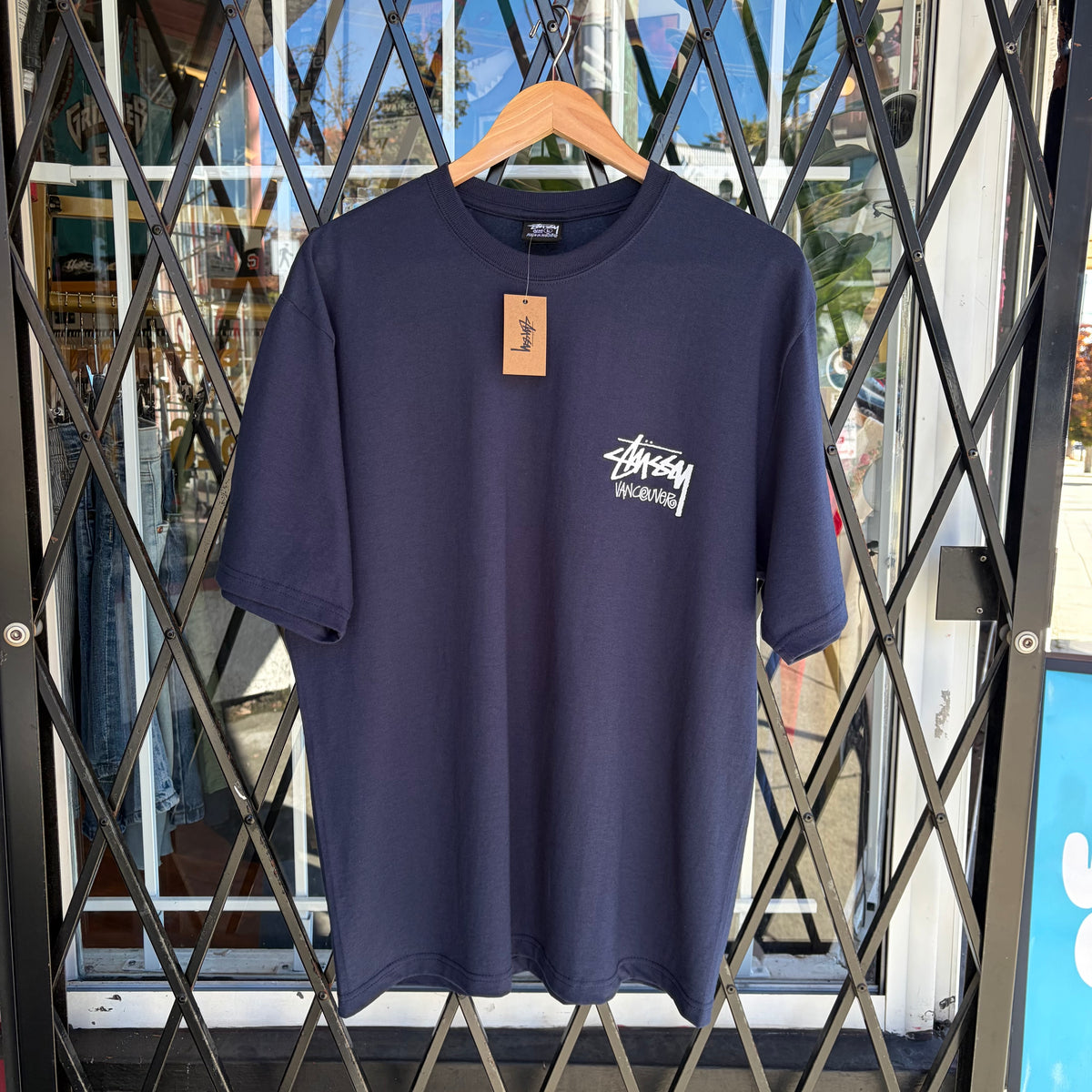 Stussy Vancouver Stock Tee Navy - Size L