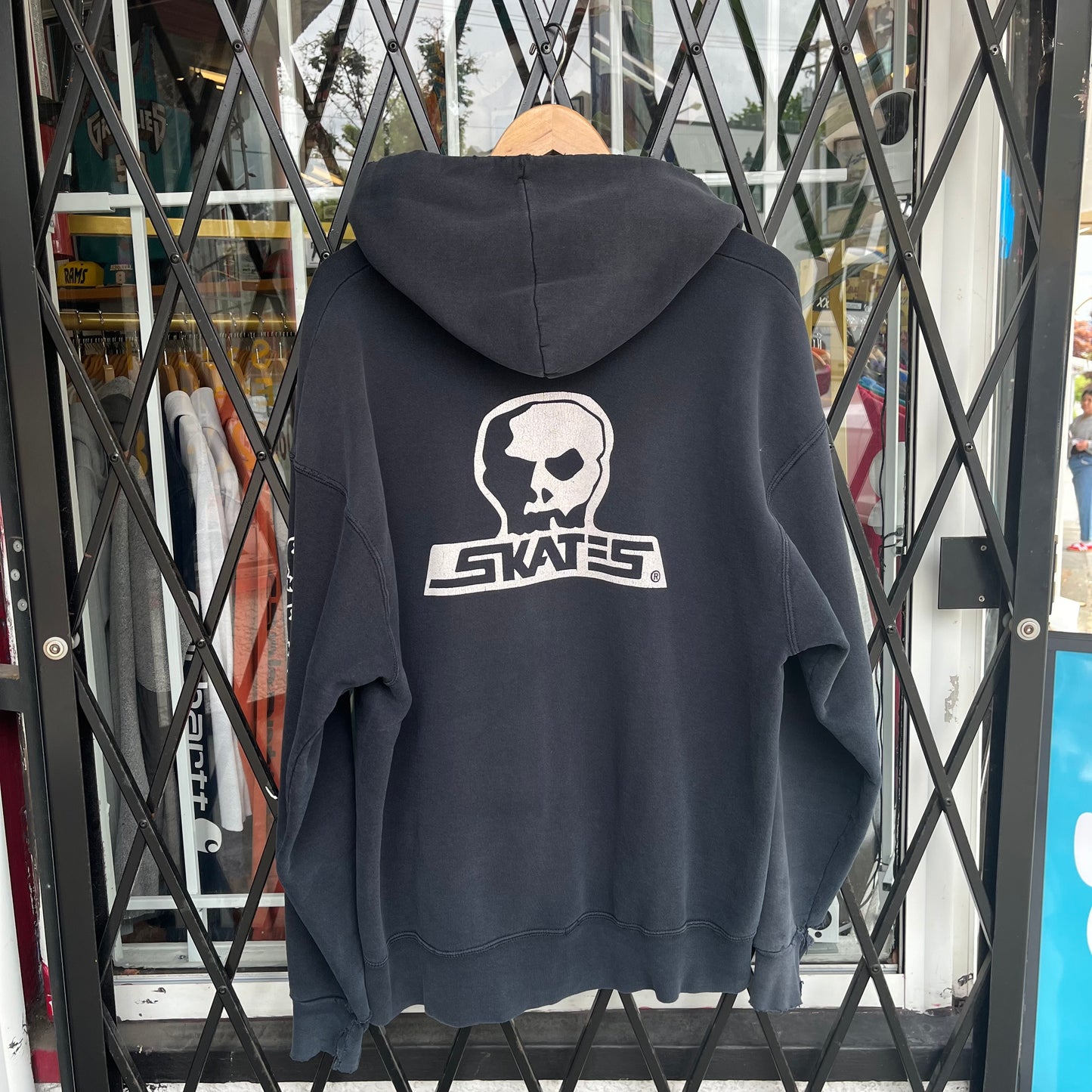 Vintage Distressed Skates Hoodie - Size XXL