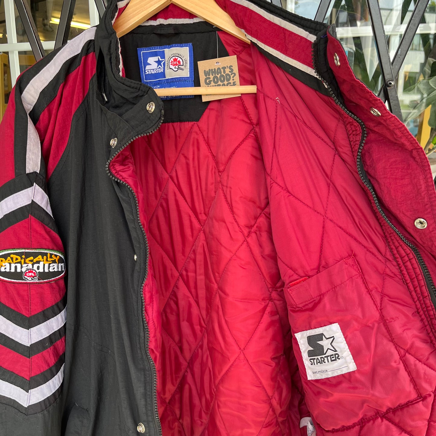 1996 Starter CFL Grey Cup Hamilton Jacket - Size XL