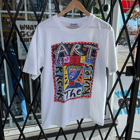 Vintage Fred Babb Break The Rules Art Tee - Size L