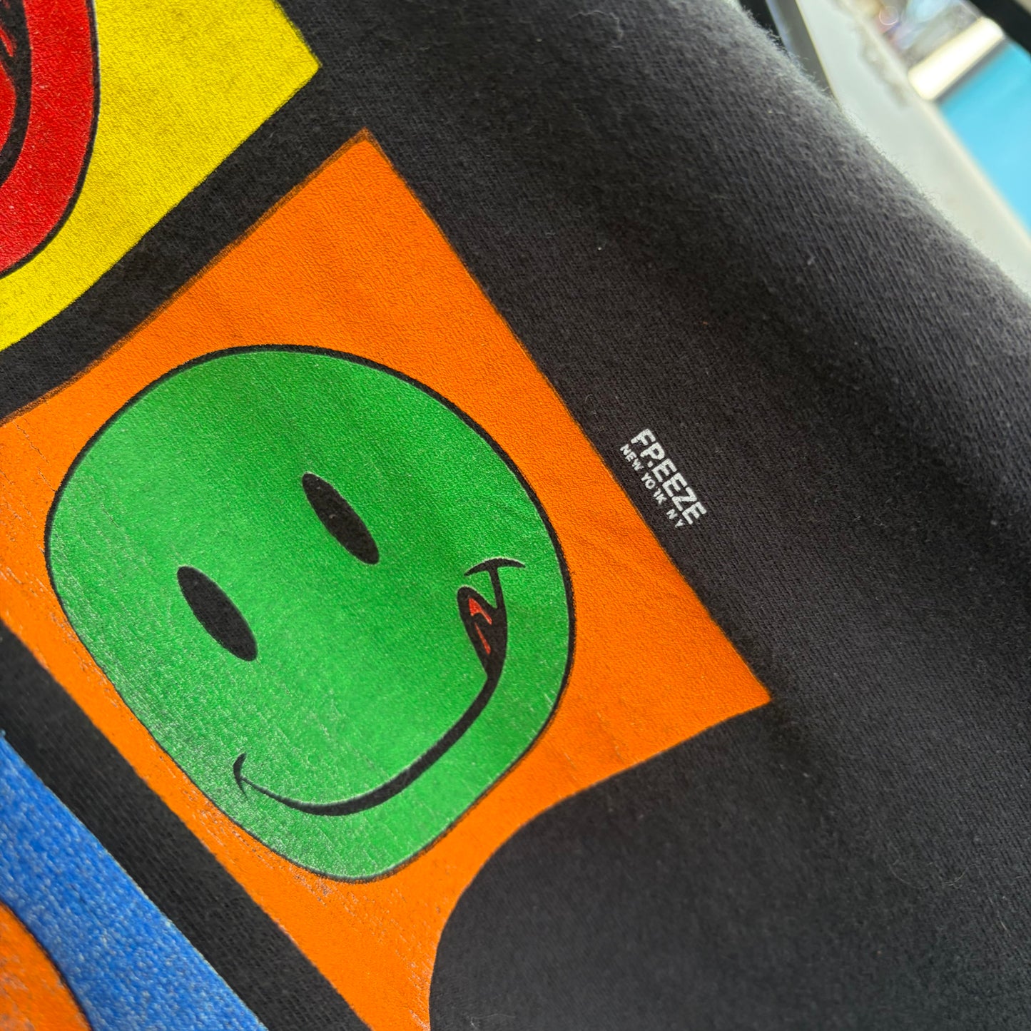 Vintage Smiley Faces Tee - Size XL