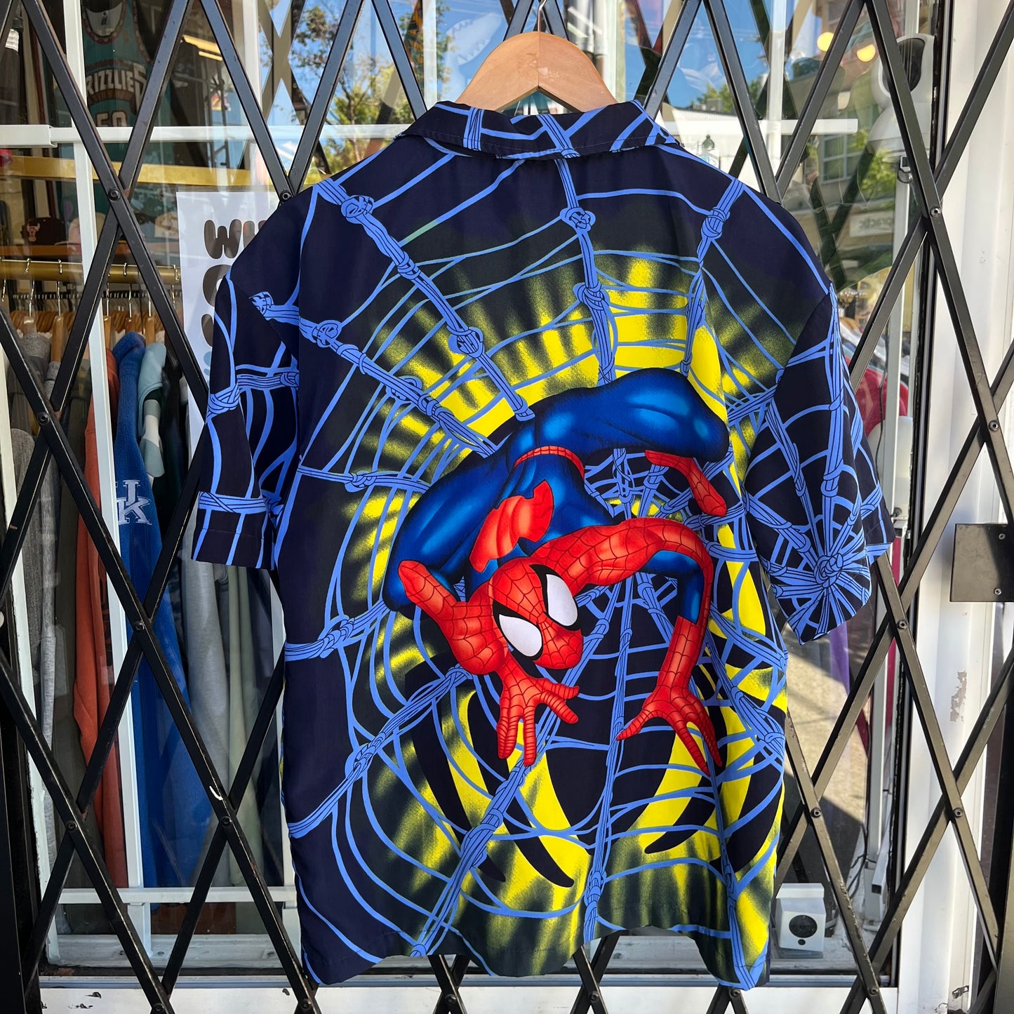 2002 Spider-Man Button Up Shirt - Size S