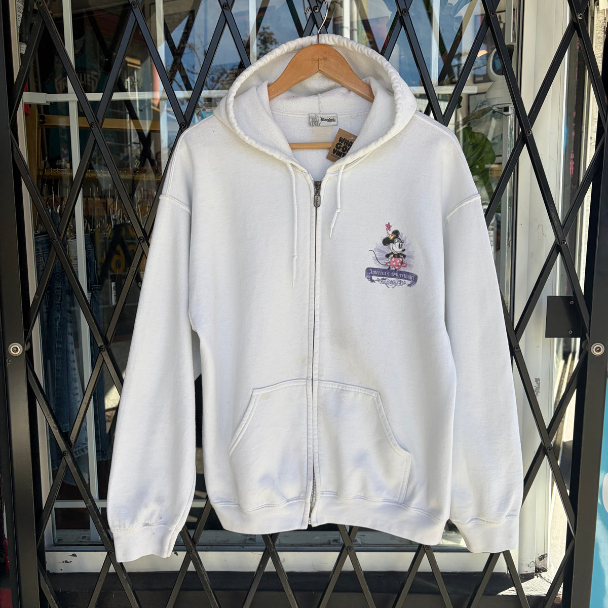 Vintage Disney Minnie Mouse Zip Up Hoodie - Size L