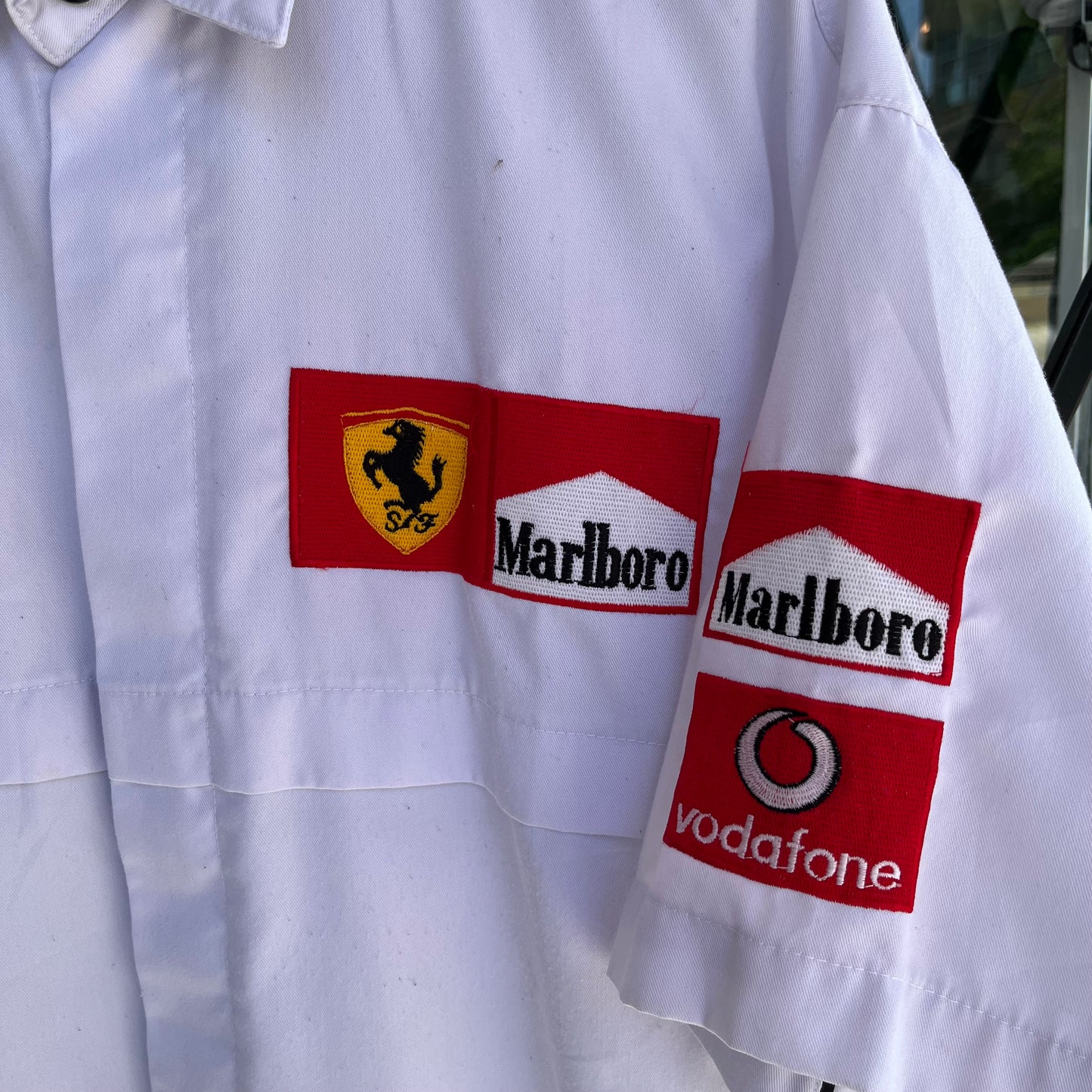 Vintage Ferrari Racing Button Up Shirt - Size L