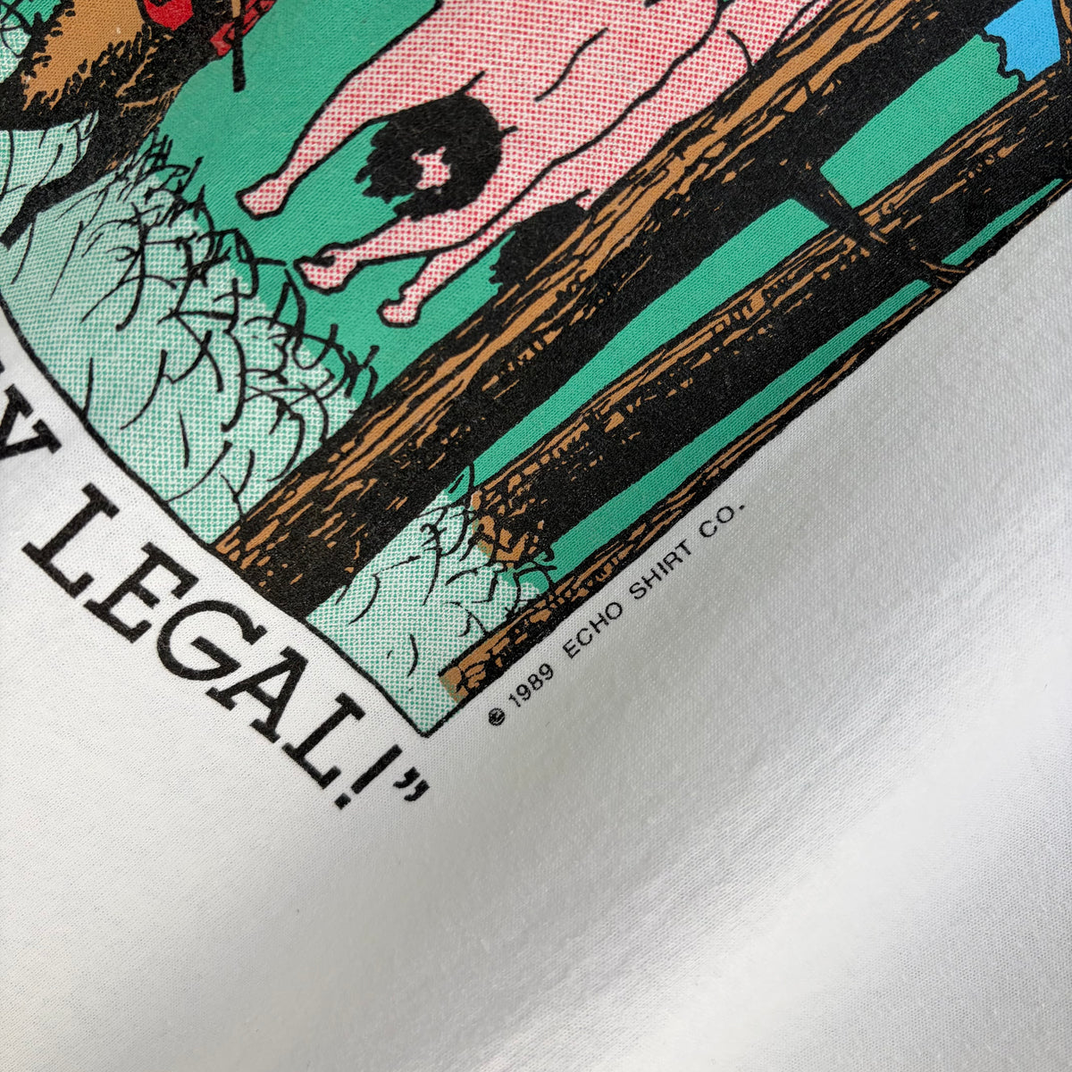 1989 Elkaholic Hunting Parody Tee - Size XXL