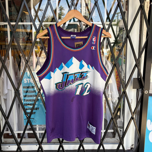 Vintage Champion Utah Jazz John Stockton Jersey - Size 40 (M)