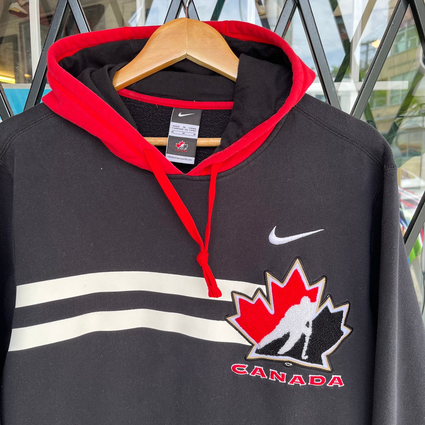 Vintage Nike Team Canada Hockey Hoodie - Size M
