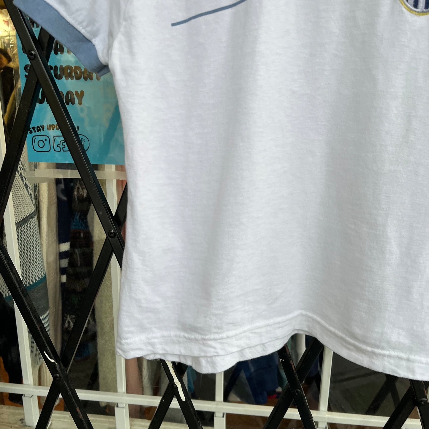 Vintage Adidas Cropped Ringer Tee - Size Womens S