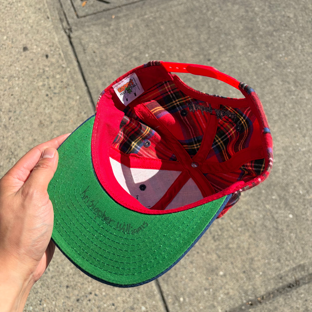 Vintage Disney Mickey Mouse Plaid SnapBack