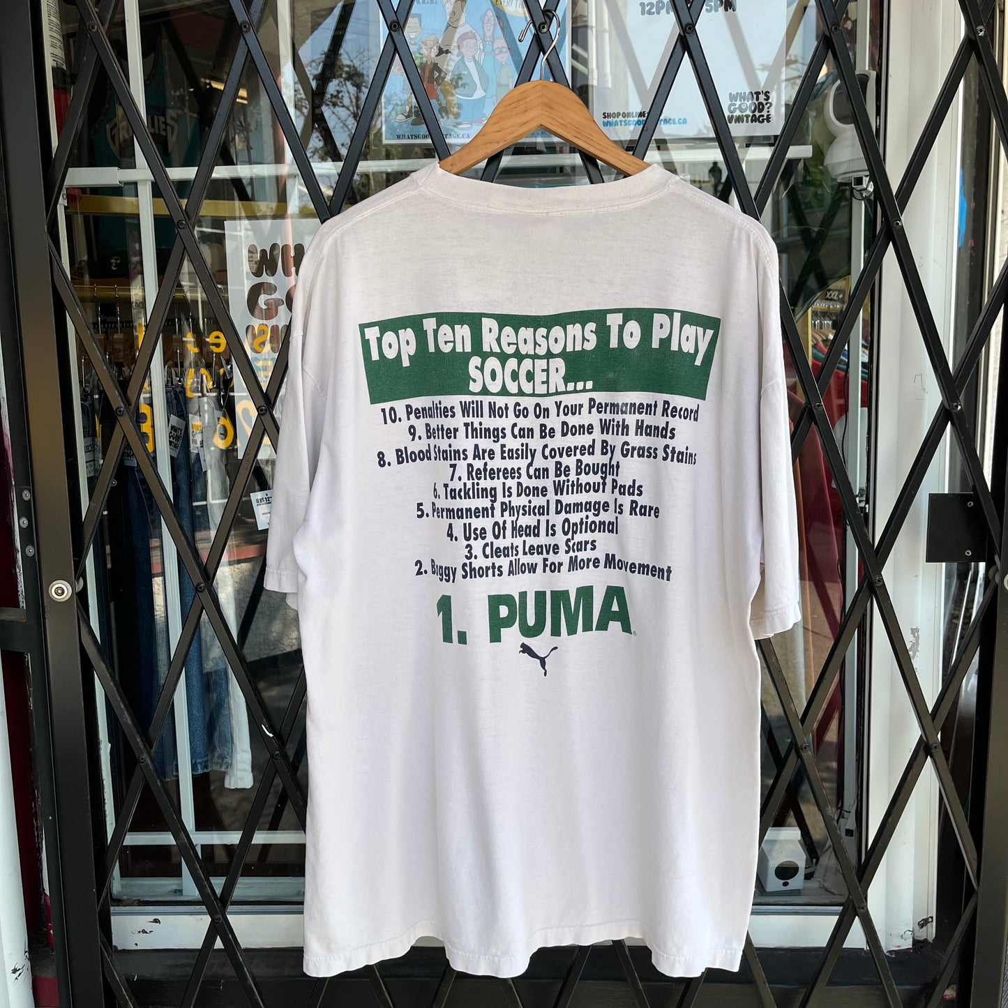 Vintage Puma Soccer Tee - Size XL