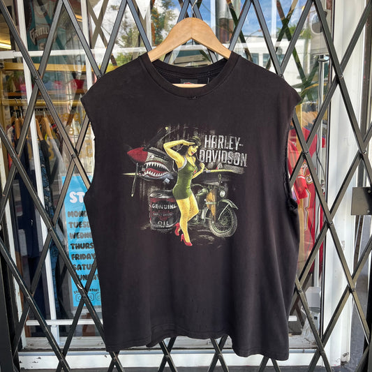 Harley Davidson Cut Off Tee - Size XL