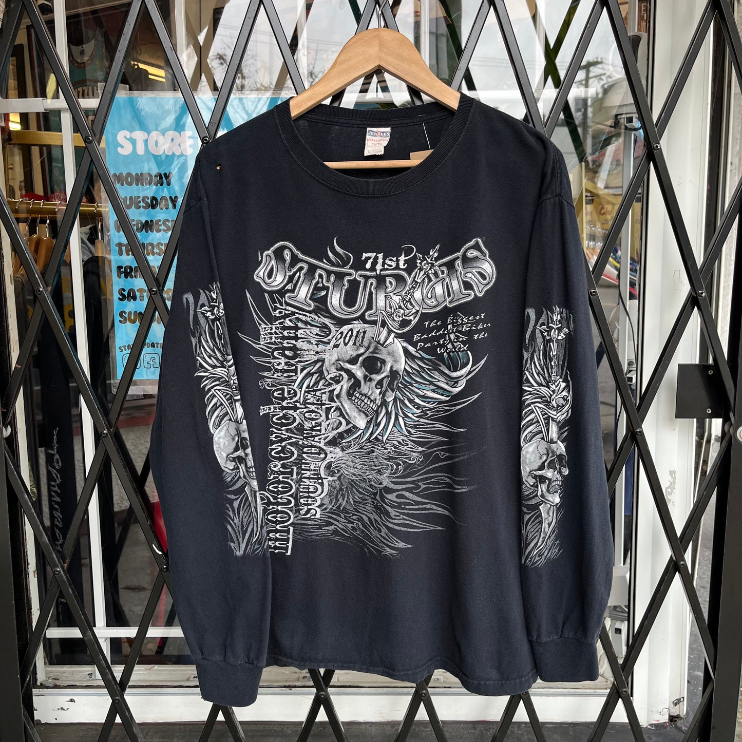 Y2K Sturgis Skull Long Sleeve - Size L