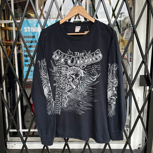 Y2K Sturgis Skull Long Sleeve - Size L