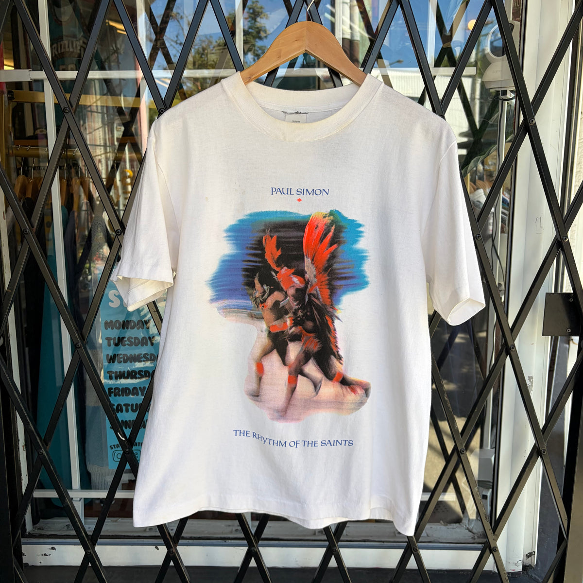 1991 Paul Simon Rhythm of the Saints Tour Tee - Size L