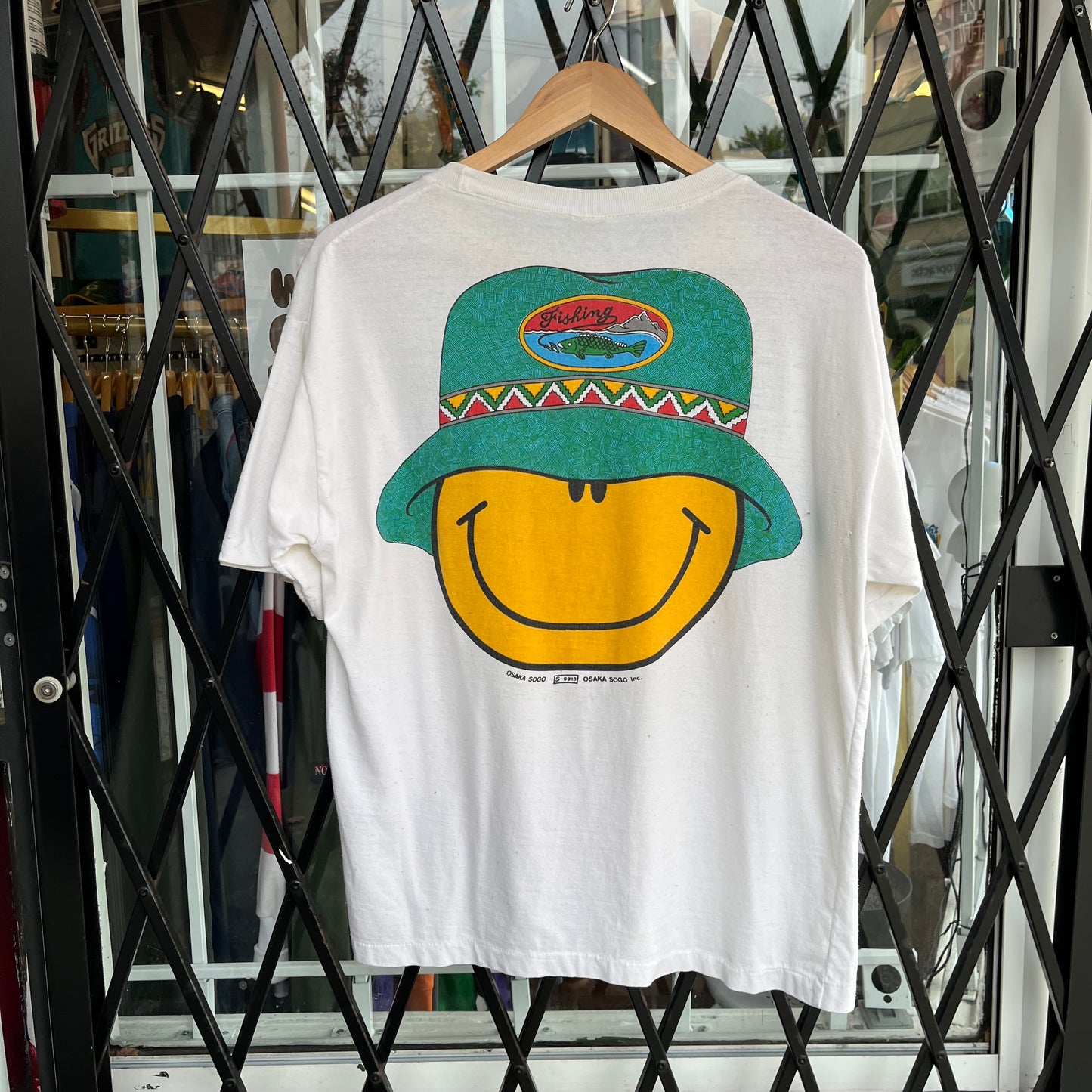 Vintage Osaka Sogo Smiley Face Tee - Size L