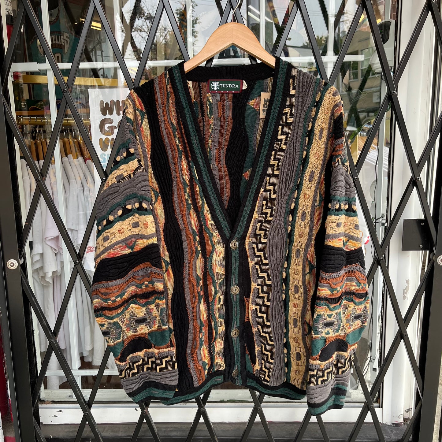 Vintage Tundra Coogi Style Cardigan - Size L