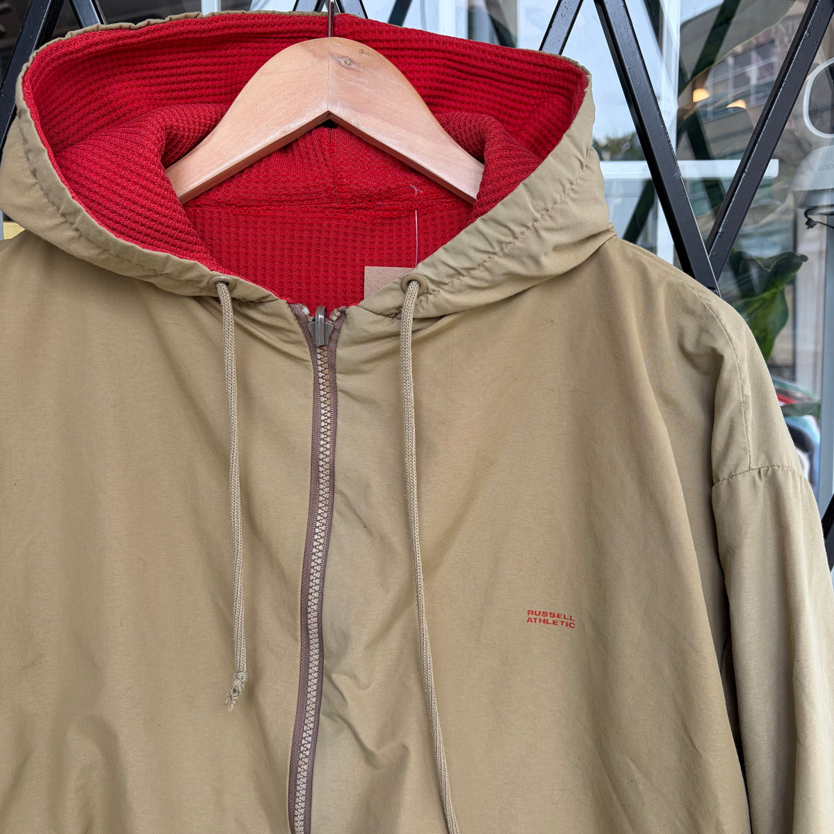 Vintage Russell Athletic Reversible Waffle Jacket - Size L