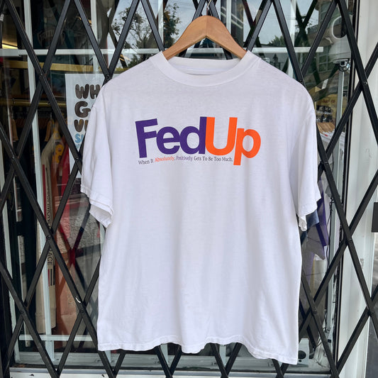 Vintage FedUp Parody Tee - Size L