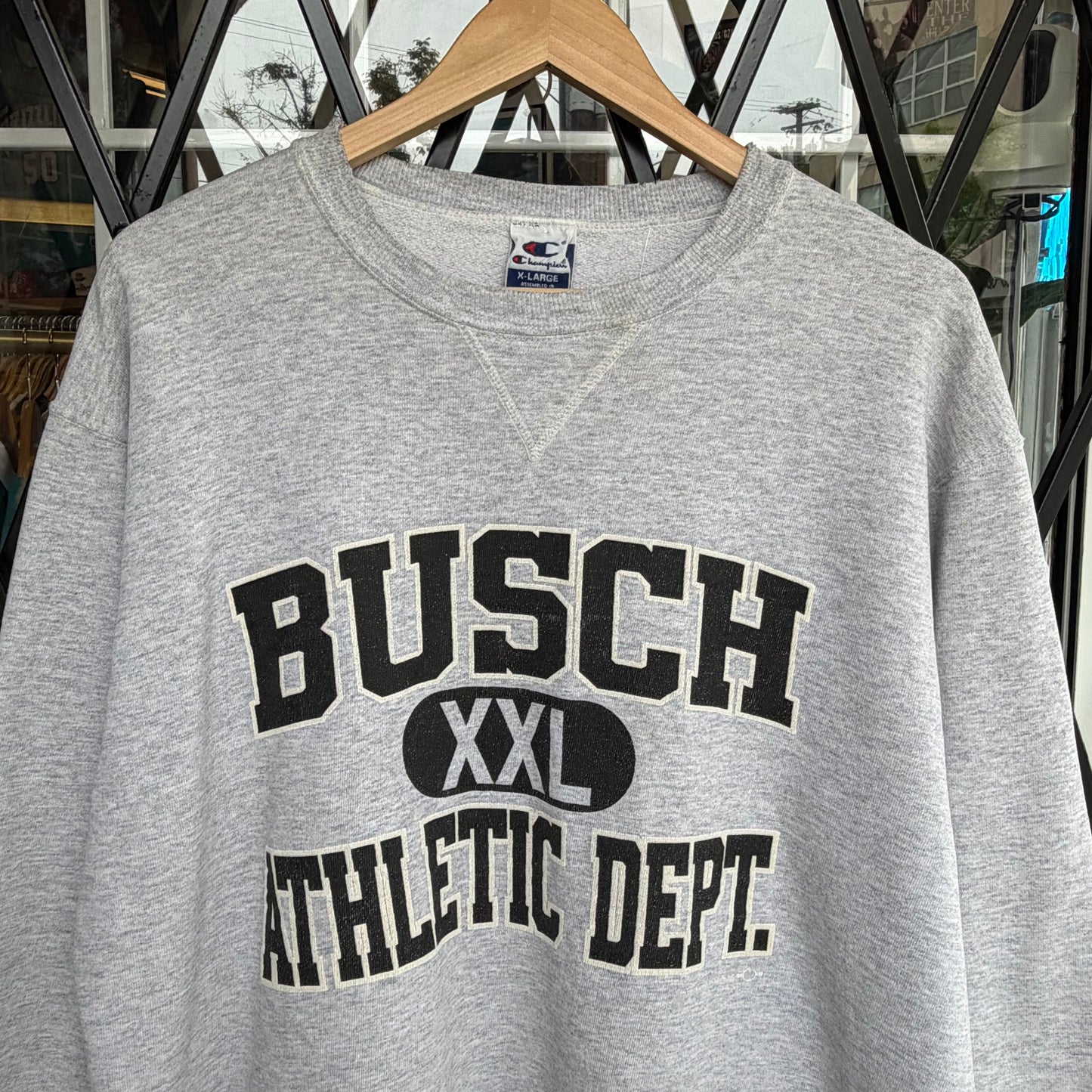 Vintage Champion Busch Crewneck - Size XL