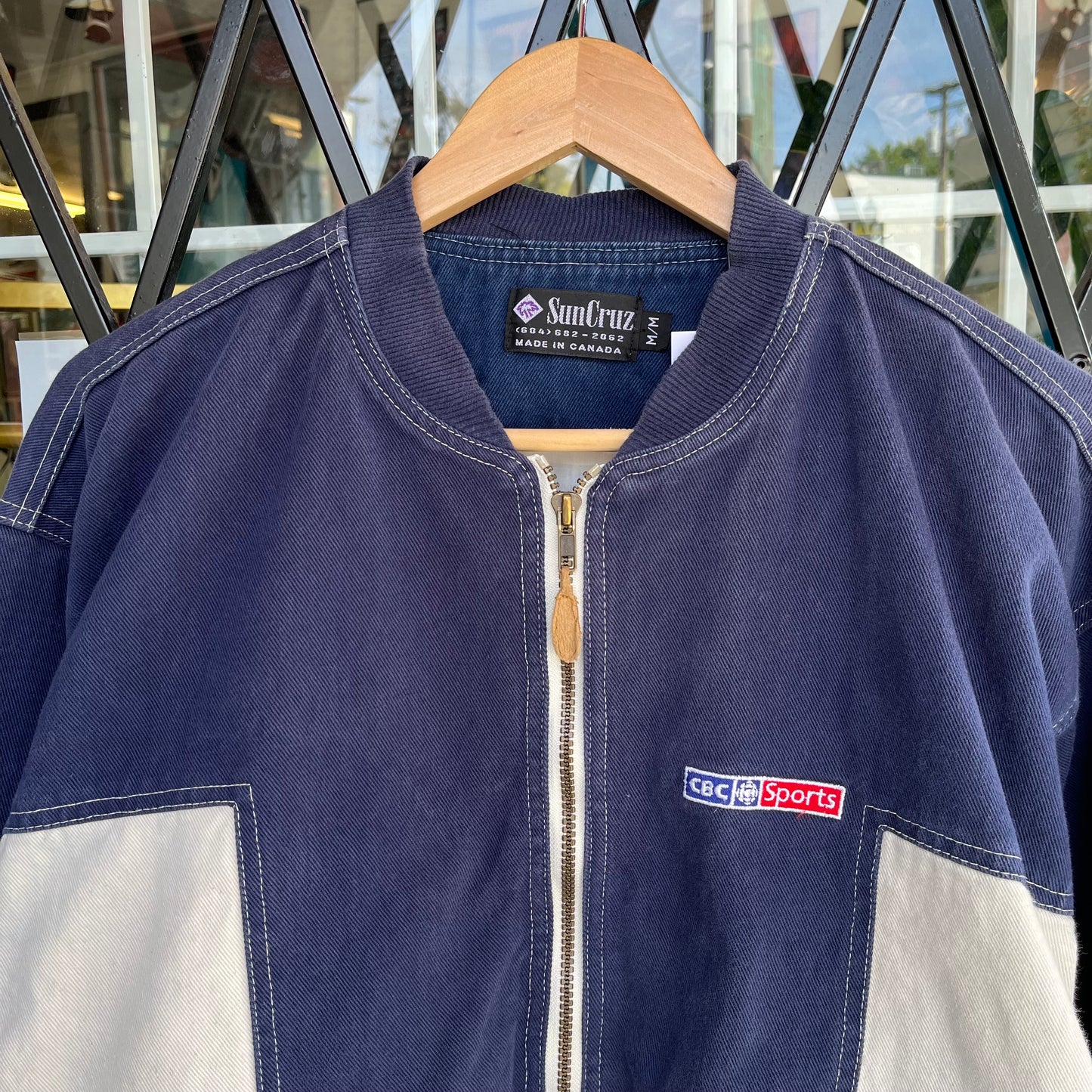 1994 Victoria Commonwealth Games CBC Sports Denim Jacket - Size M