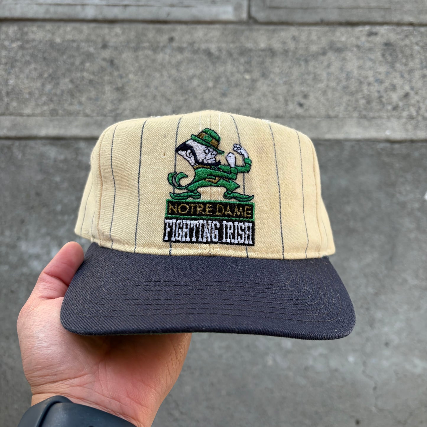 Vintage Starter Notre Dame Pinstripe SnapBack