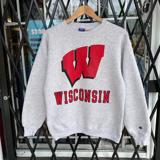 Vintage Champion Wisconsin University Crewneck - Size M