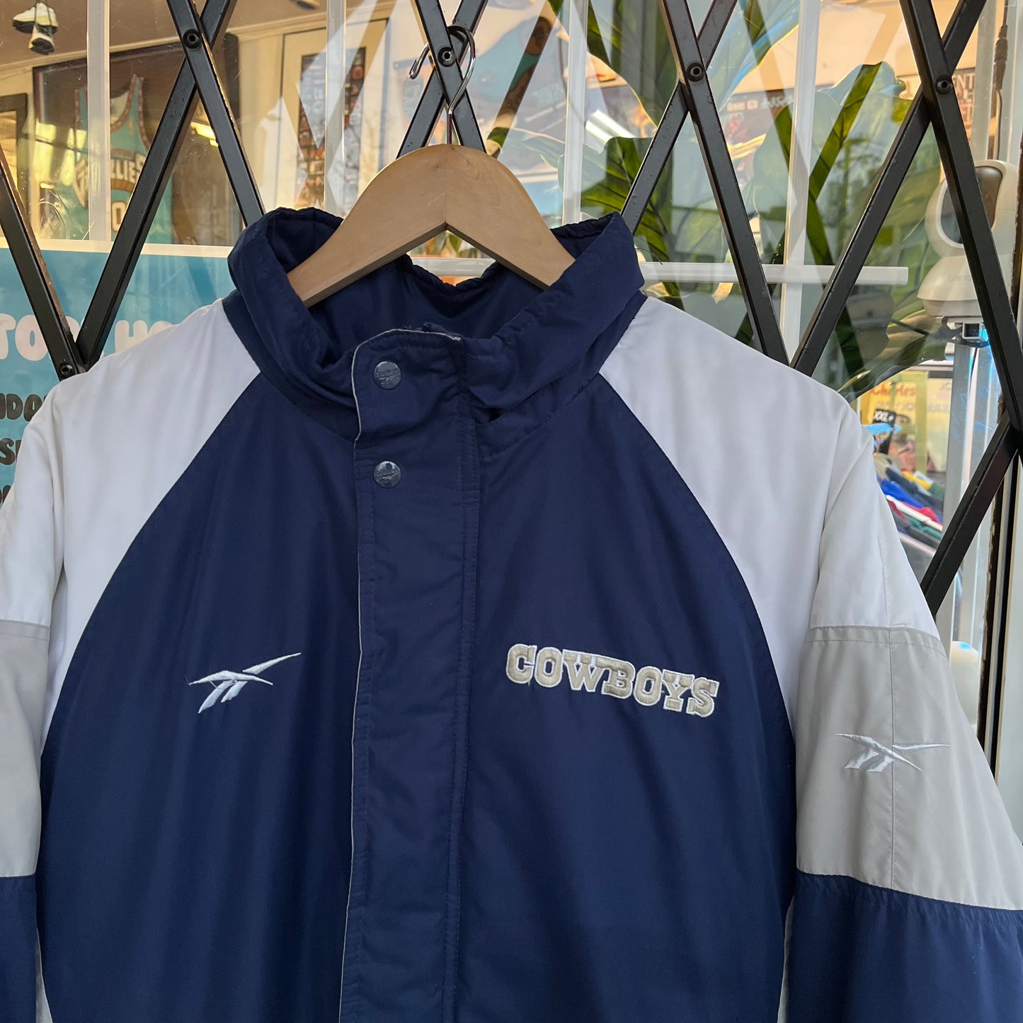 Vintage Reebok Pro Line Dallas Cowboys Parka Jacket - Size XL