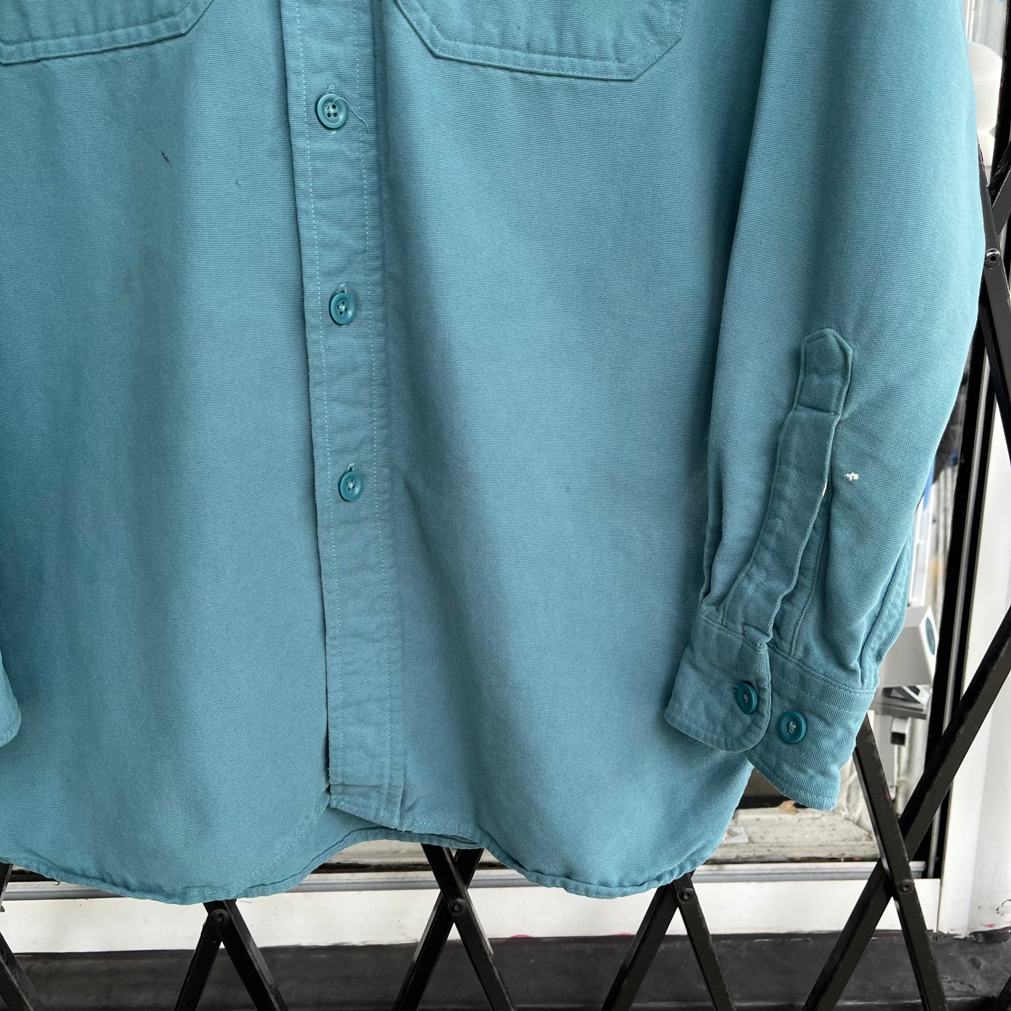 Vintage LL Bean Chamois Cloth Button Up Shirt - Size S