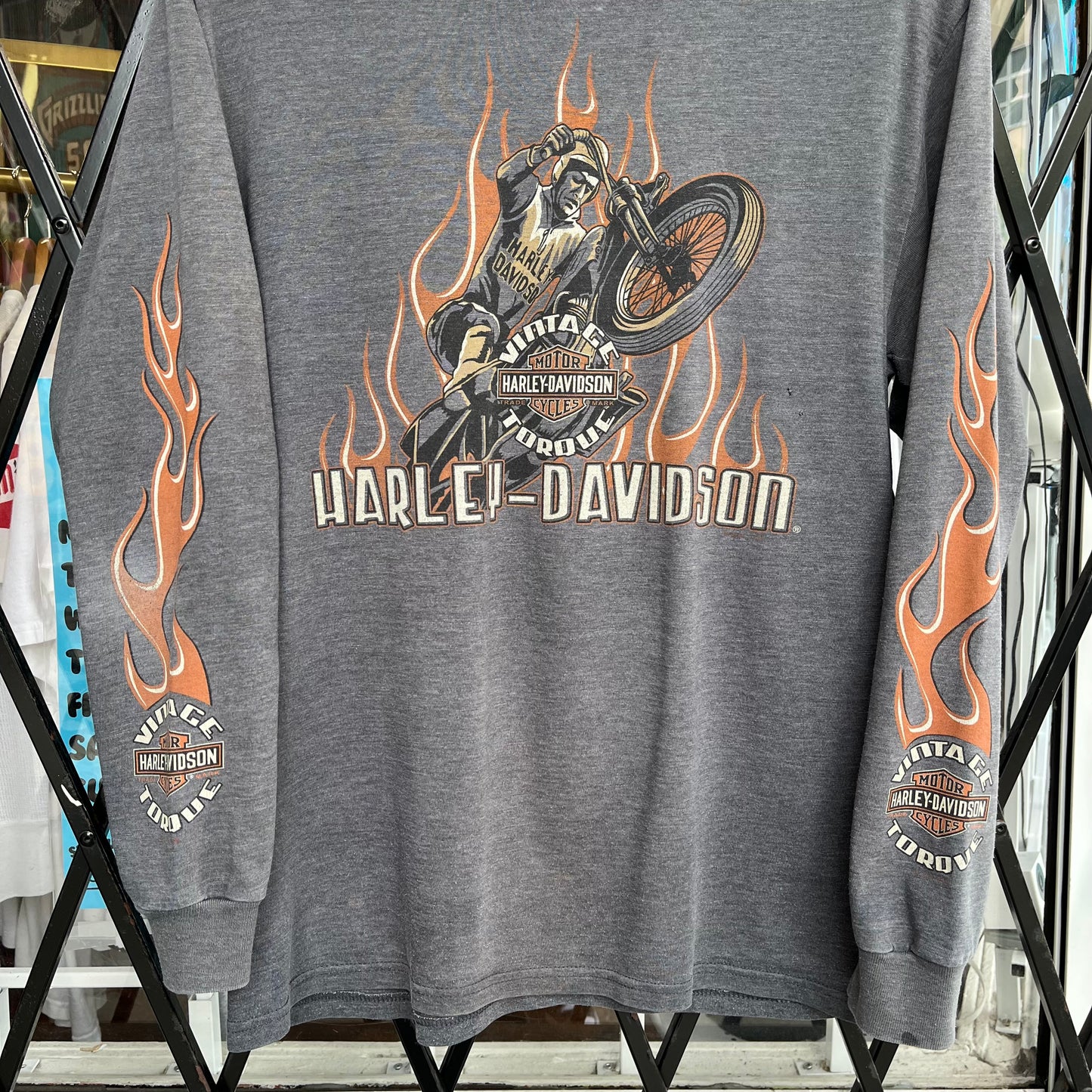 Harley Davidson Lethbridge Flames Long Sleeve - Size M
