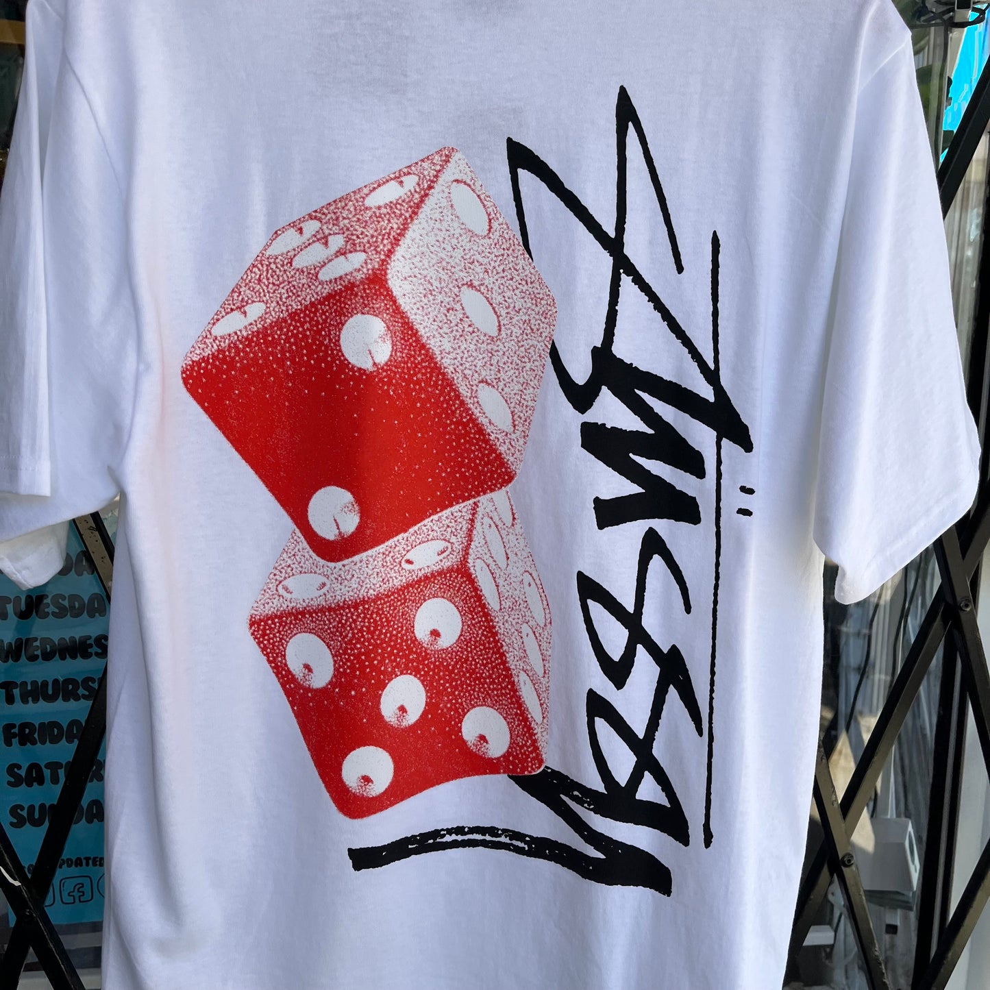 Stussy Tall Dice Tee White - Size M