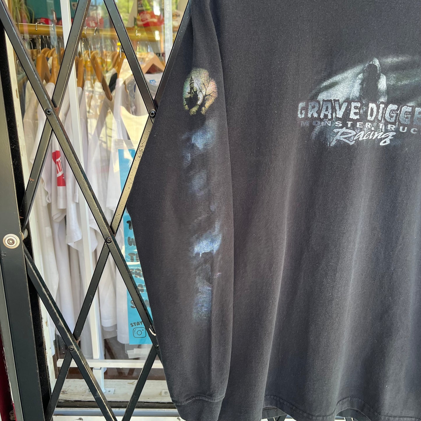 Vintage Grave Digger Monster Truck Racing Long Sleeve - Size L