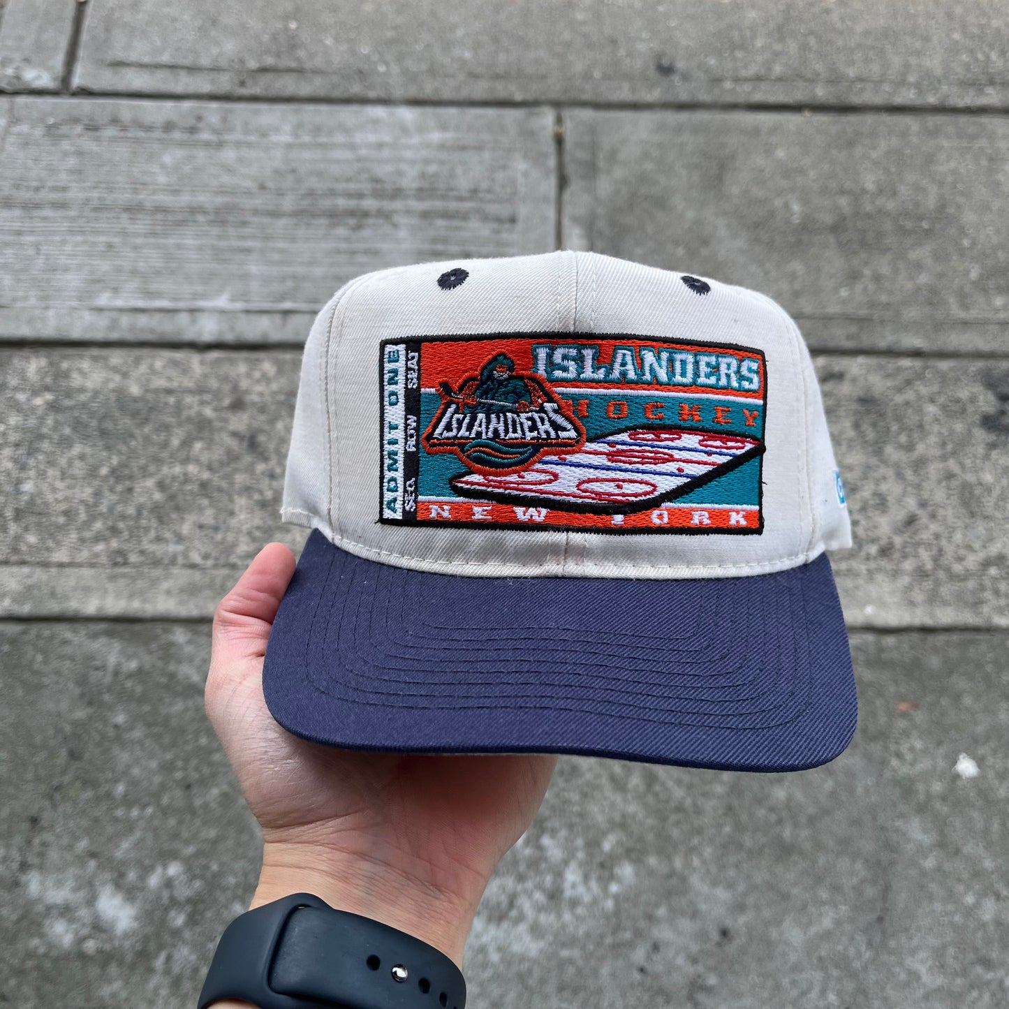 Vintage New York Islanders Ticket Stub Snapback