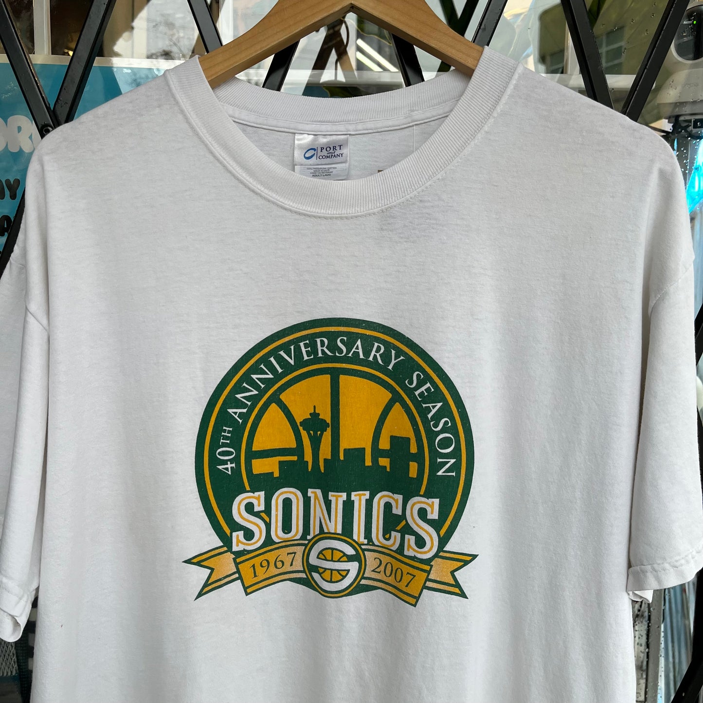2007 Seattle Sonics Watts Player Autographed Tee - Size L