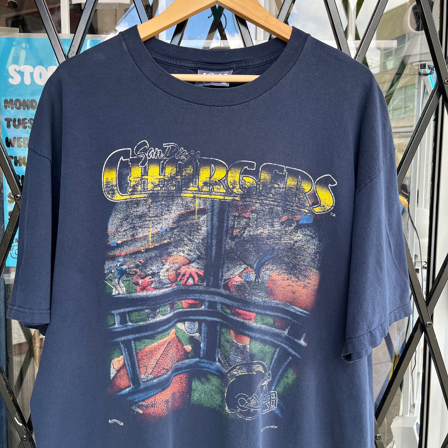 1995 San Diego Chargers First Person View Tee - Size XXL