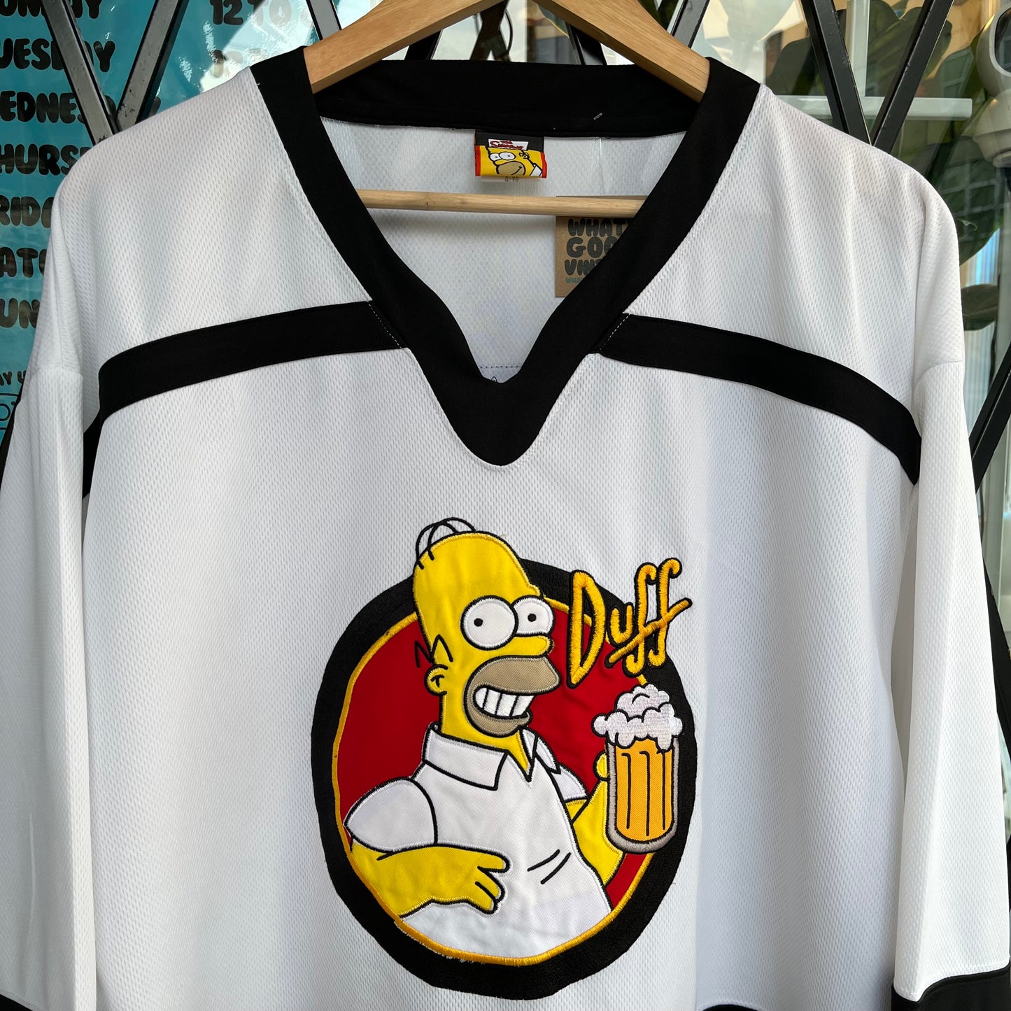2005 The Simpsons Homer Hockey Jersey - Size L/XL