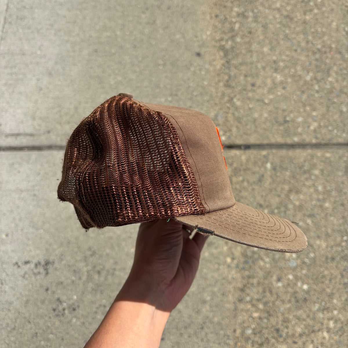 Vintage Distressed SD Padres Trucker Hat