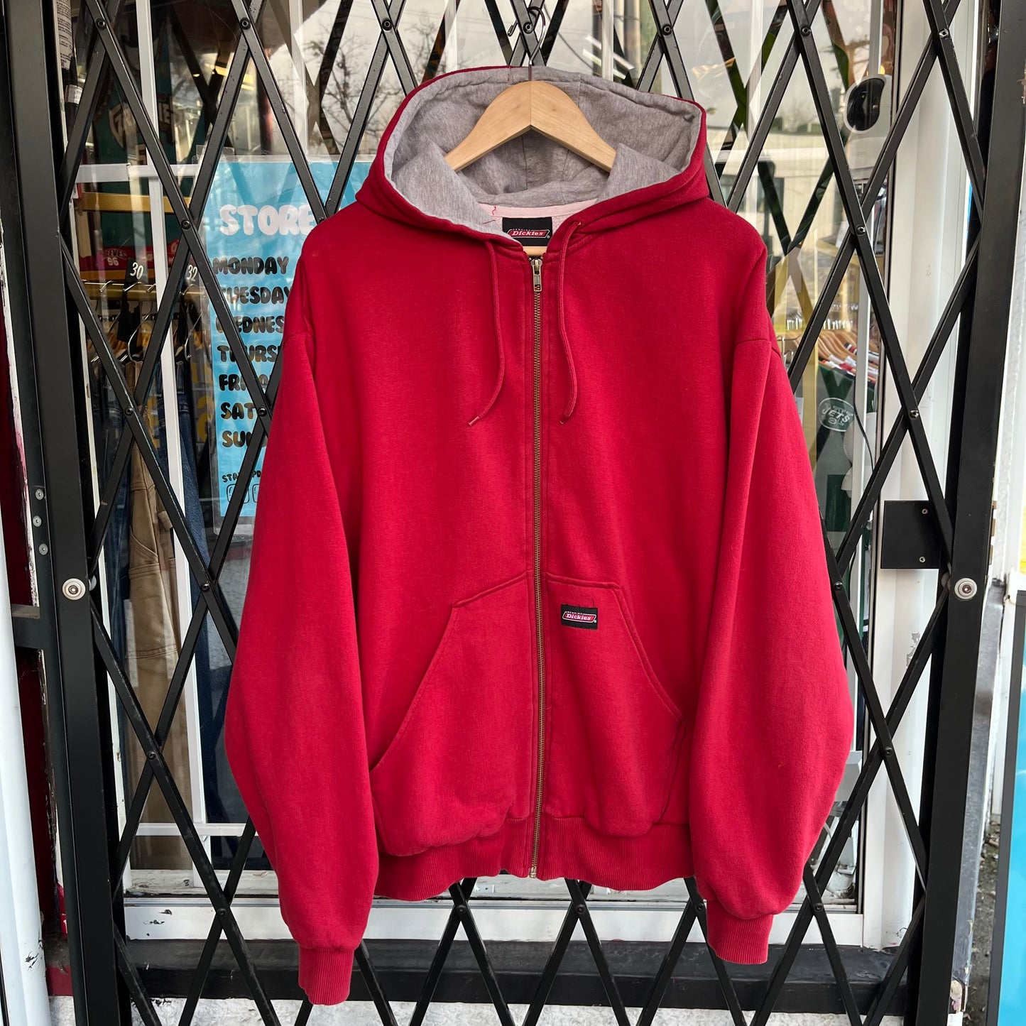 Vintage Dickies Thermal Lined Hoodie - Size XL