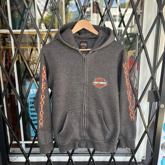 Harley Davidson Zip Up Hoodie - Size S