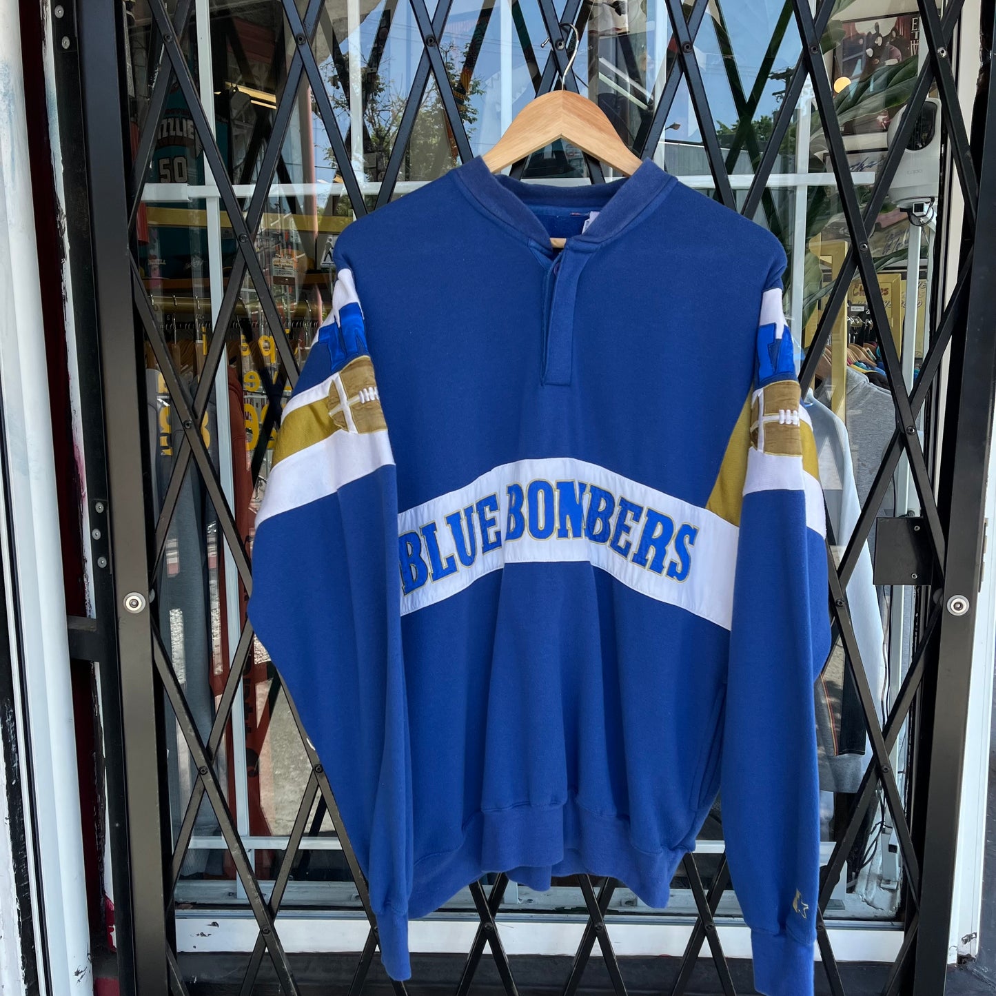 Vintage 80s Starter Winnipeg Blue Bombers Crewneck - Size L