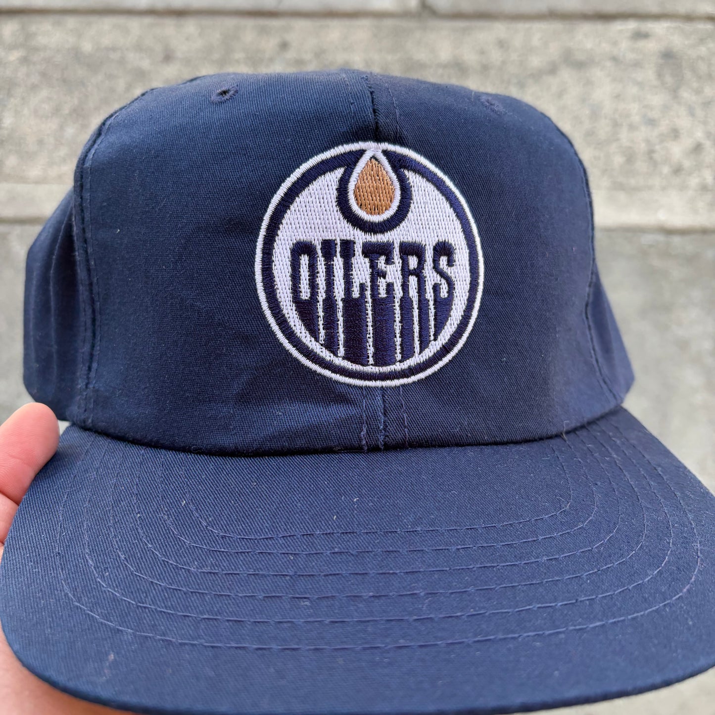 Vintage Edmonton Oilers Curtis Joseph SnapBack