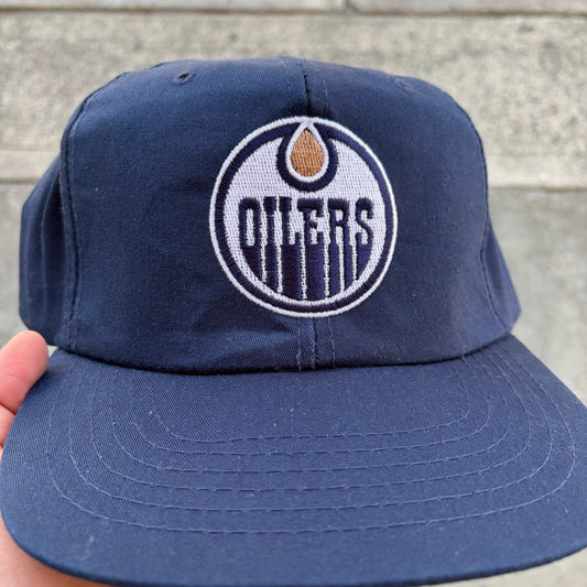 Vintage Edmonton Oilers Curtis Joseph SnapBack