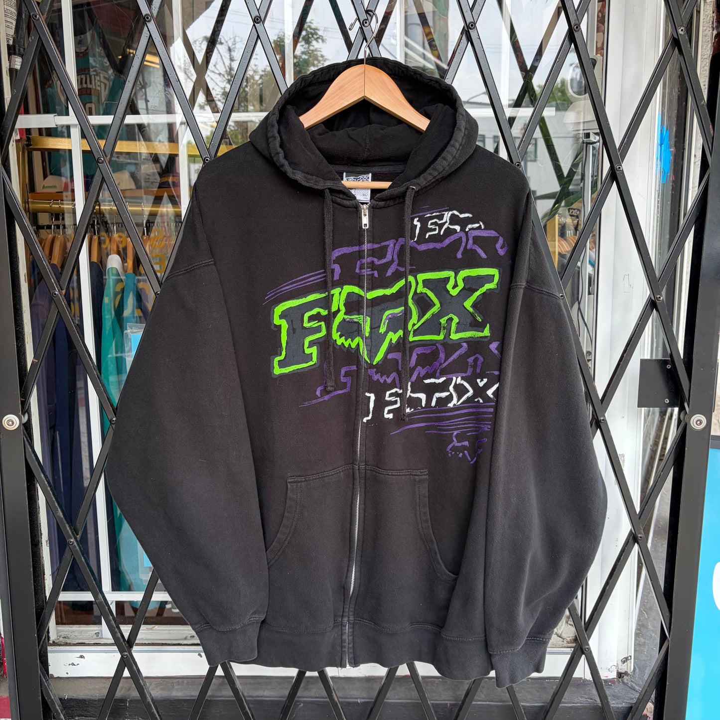 Y2K Fox Racing Zip Up Hoodie - Size XXL