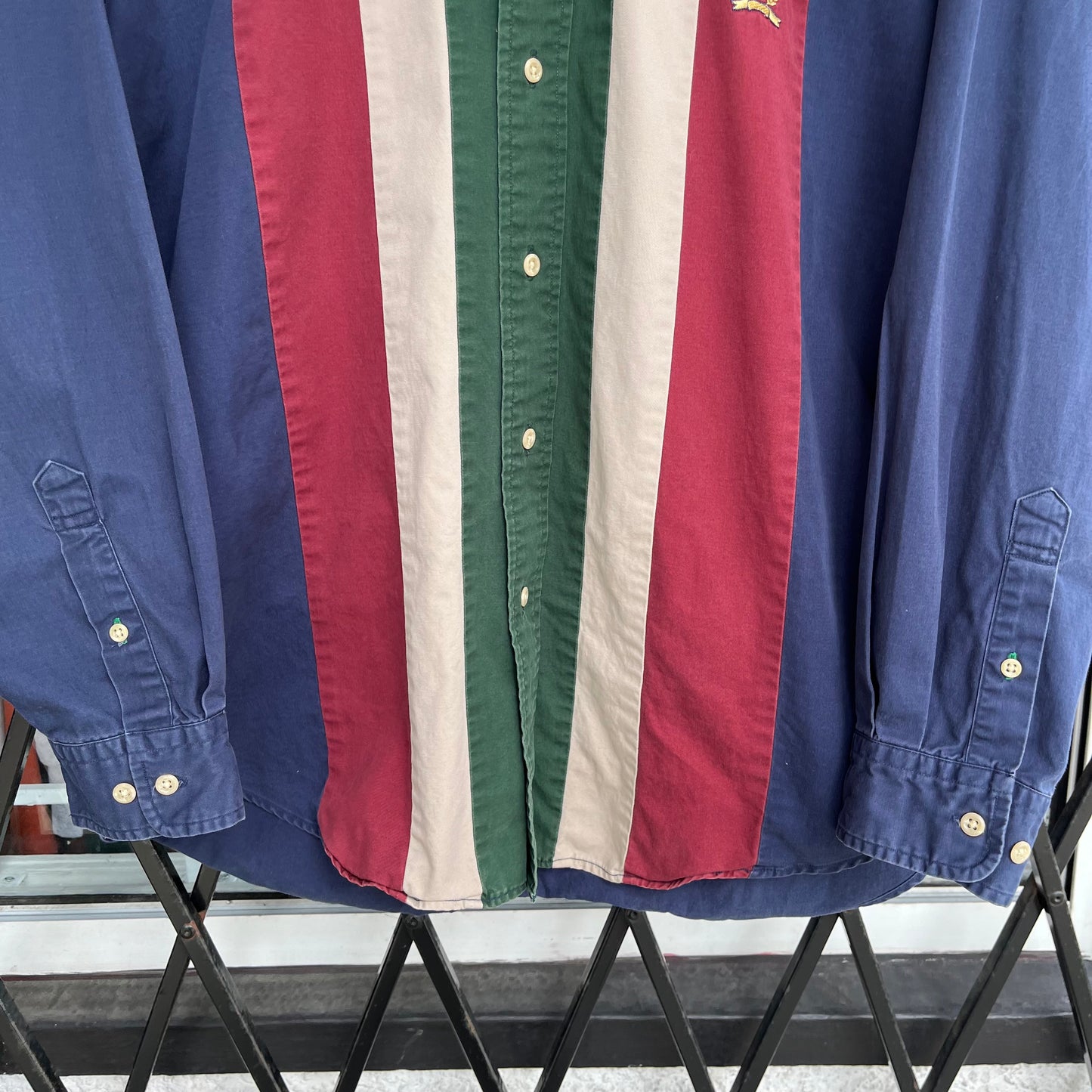 Vintage Tommy Oversized Button Up Shirt - Size M