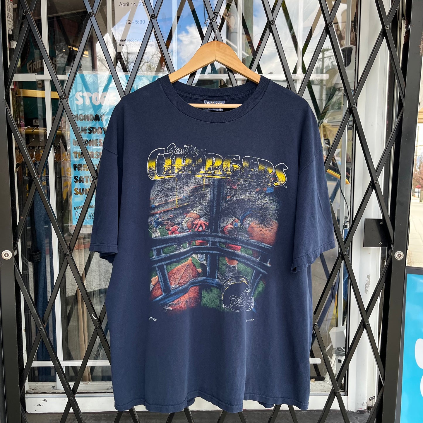 1995 San Diego Chargers First Person View Tee - Size XXL