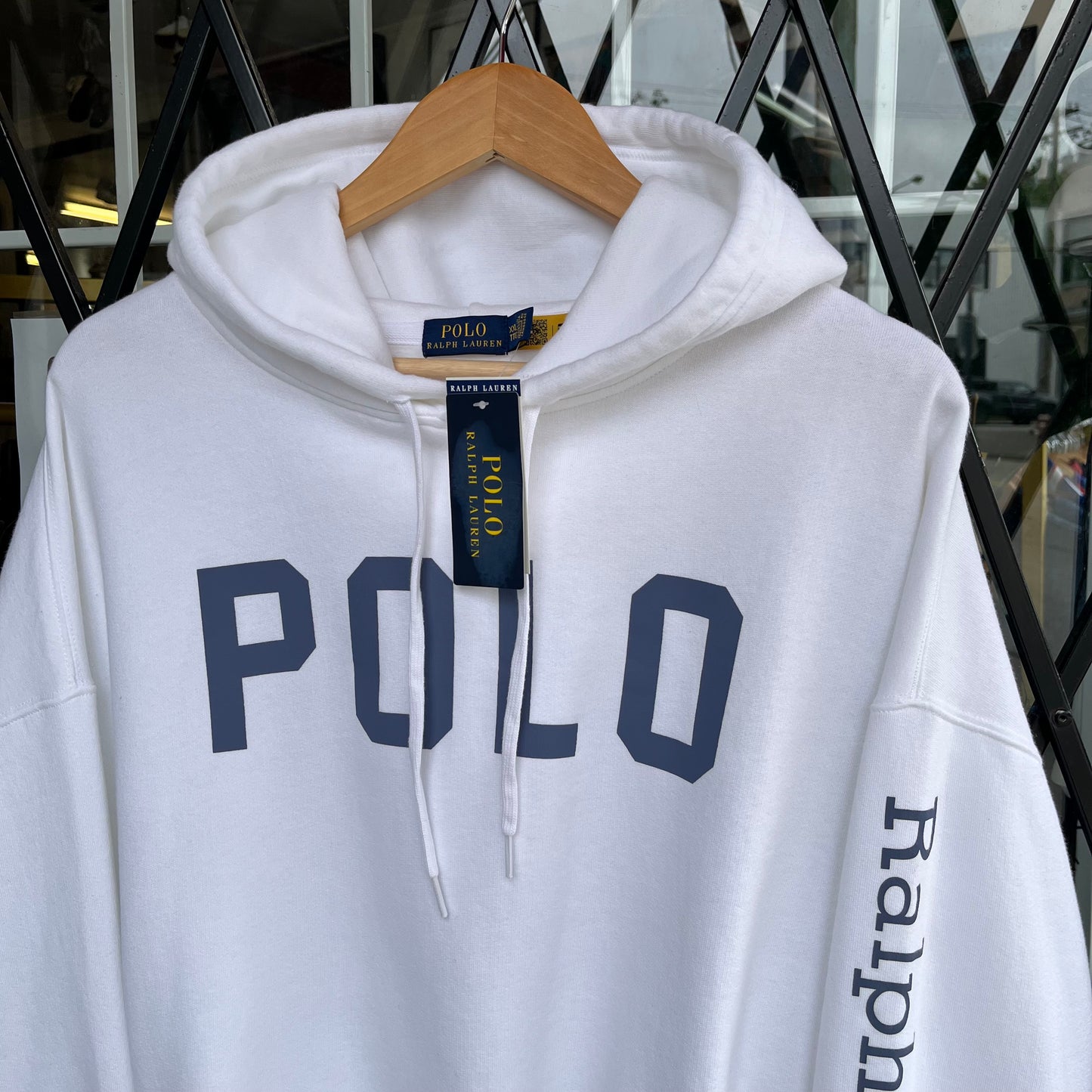 Polo Ralph Lauren Oversized Cropped Hoodie - Size Womens XXL