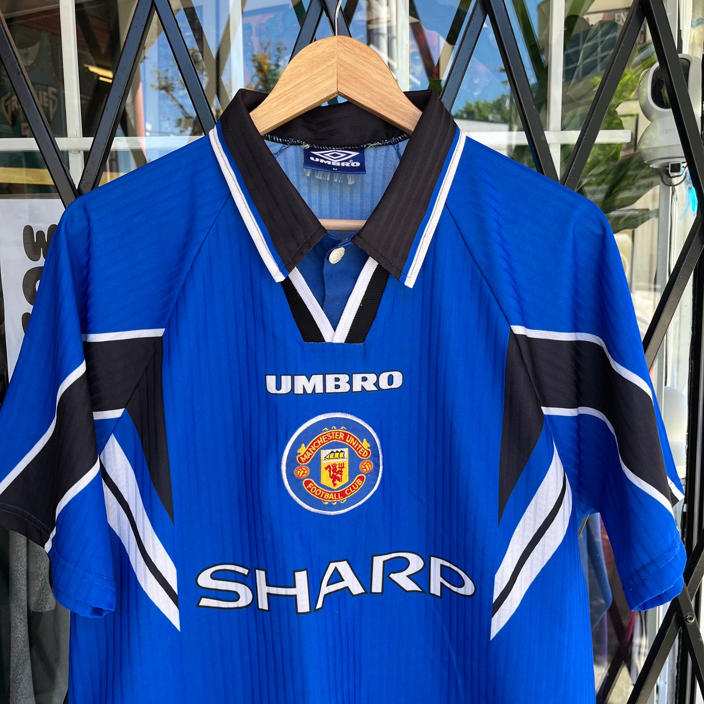 1996/97 Umbro Manchester United Away Jersey - Size M