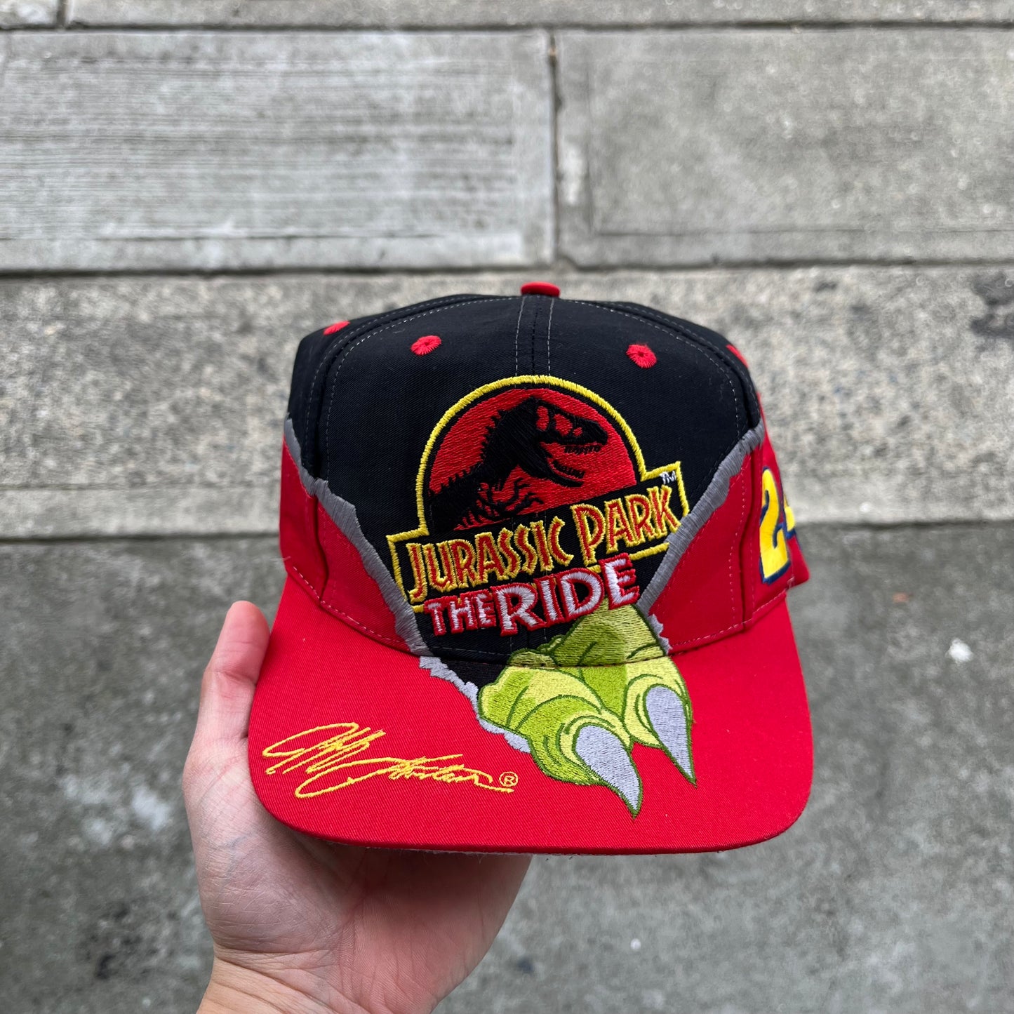 Vintage Jeff Gordon x Jurassic Park The Ride Univeral Studios Snapback